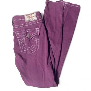 True-religion Women's Purple and Pink Jeans